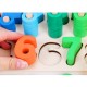 3 in 1 Arithmetic Digital Shape Logarithmic Board Letter Blocks Kid's Child's Early Educational Toys