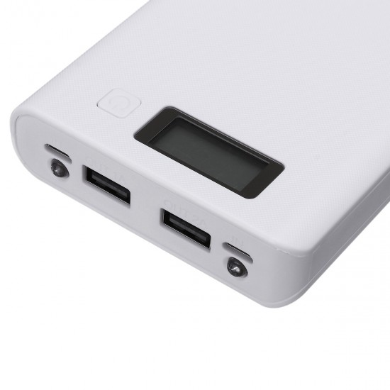 30000mAh LCD Display Power Bank Case DIY Portable Charger Dual USB Charging Battery 8x18650