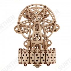 3D Wooden Ferris Wheel Puzzle Music Box DIY Assembly Toys Creative Gift 3D Wooden Ferris Wheel Puzzle Music Box DIY Assembly Toys Creative Gift