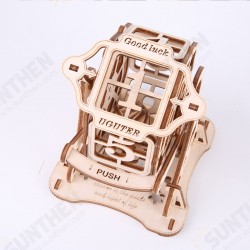 3D Wooden Lucky Runner Dice Puzzle DIY Mechanical Transmission Model Assembly Toys Creative Gift 3D Wooden Lucky Runner Dice Puzzle DIY Mechanical Transmission Model Assembly Toys Creative Gift