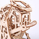 3D Wooden Lucky Runner Dice Puzzle DIY Mechanical Transmission Model Assembly Toys Creative Gift