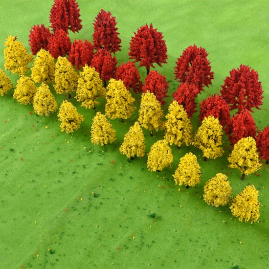 40PCS Tree Model DIY Building Sand Table Landscape Modelling Material