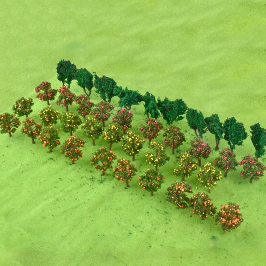 40PCS Tree Model DIY Building Sand Table Landscape Modelling Material