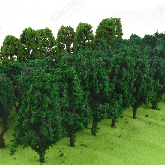 40PCS Tree Model DIY Building Sand Table Landscape Modelling Material