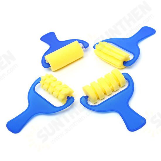 42Pcs DIY Child Painting Tool Kit Roller Mold Sponge Educational Drawing Toys Gift