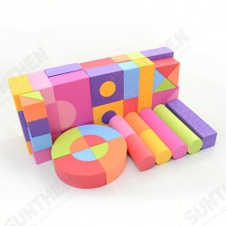 50Pcs Soft Lightweight EVA Foam Assembled Bricks DIY Model Creative Building Blocks Kids Educational Toys 50Pcs Soft Lightweight EVA Foam Assembled Bricks DIY Model Creative Building Blocks Kids Educational Toys