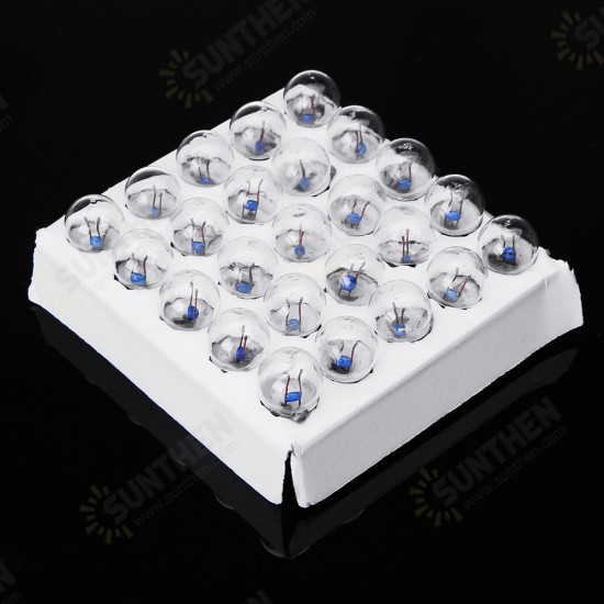 50Pcs/Box 2.5V Miniature Mini Light Bulb Lamp Screw Bulb Physical Experiment Model Student Teaching