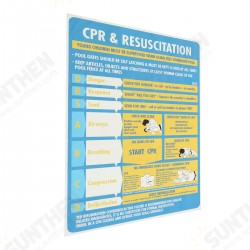 600x400mm Plastic CPR & Resuscitation Chart DRSABC Pool Spa Safety Sign Wall Sticker 600x400mm Plastic CPR & Resuscitation Chart DRSABC Pool Spa Safety Sign Wall Sticker
