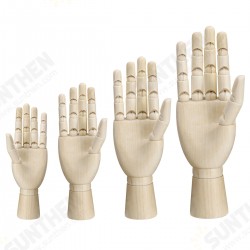 7/8/10/12 Inch Wooden Hand Body Artist Medical Model Flexible Jointed Wood Sculpture DIY Education 7/8/10/12 Inch Wooden Hand Body Artist Medical Model Flexible Jointed Wood Sculpture DIY Education