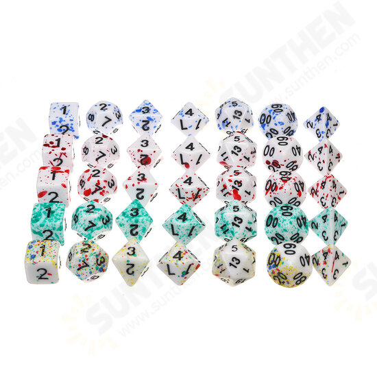 7PCS Polyhedral Dices Set For DND Dungeons & Dragons Dice Desktop RPG Game