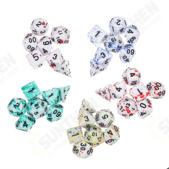 7PCS Polyhedral Dices Set For DND Dungeons & Dragons Dice Desktop RPG Game