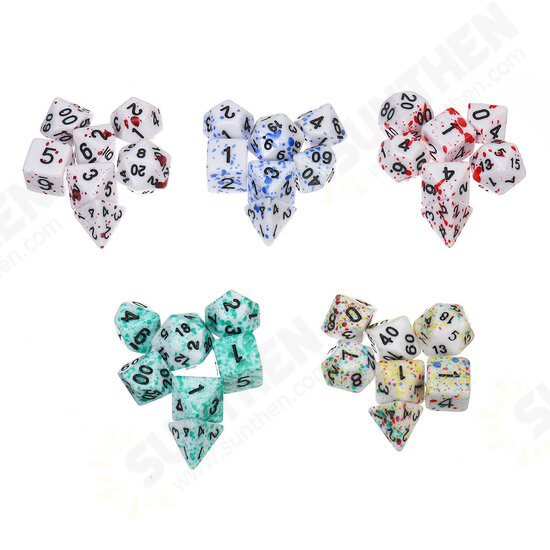 7PCS Polyhedral Dices Set For DND Dungeons & Dragons Dice Desktop RPG Game