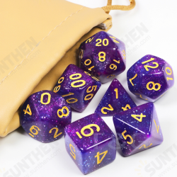 7PCS T&G Creative Universe Galaxy Polyhedral Dices Set For DND Game Desktop Games 7PCS T&G Creative Universe Galaxy Polyhedral Dices Set For DND Game Desktop Games