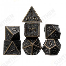 7Pcs Metal Polyhedral Dice DnD RPG TRPG Games Dices SET With Storage Bag 7Pcs Metal Polyhedral Dice DnD RPG TRPG Games Dices SET With Storage Bag