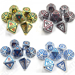 7Pcs/Set Metal Polyhedral Dices Set Role Playing Dungeons and Dragons Bag Bar Party Table Games Dice 7Pcs/Set Metal Polyhedral Dices Set Role Playing Dungeons and Dragons Bag Bar Party Table Games Dice