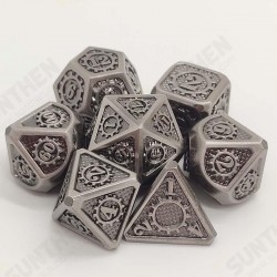 7Pcs/set Classic Zinc Alloy Metal Polyhedral Dices Dad Rpg Dungeons and Dragons Role Playing Toys Game 7Pcs/set Classic Zinc Alloy Metal Polyhedral Dices Dad Rpg Dungeons and Dragons Role Playing Toys Game