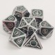 7Pcs/set Classic Zinc Alloy Metal Polyhedral Dices Dad Rpg Dungeons and Dragons Role Playing Toys Game