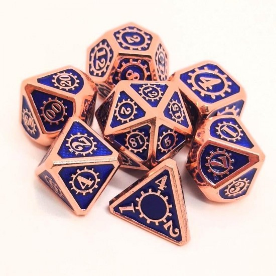 7Pcs/set Classic Zinc Alloy Metal Polyhedral Dices Dad Rpg Dungeons and Dragons Role Playing Toys Game