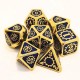 7Pcs/set Classic Zinc Alloy Metal Polyhedral Dices Dad Rpg Dungeons and Dragons Role Playing Toys Game