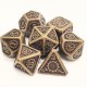 7Pcs/set Classic Zinc Alloy Metal Polyhedral Dices Dad Rpg Dungeons and Dragons Role Playing Toys Game