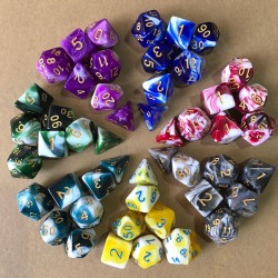 7pcs Polyhedral Dices TRPG Game Dungeons And Dragons Dices with Storage Bag 7pcs Polyhedral Dices TRPG Game Dungeons And Dragons Dices with Storage Bag