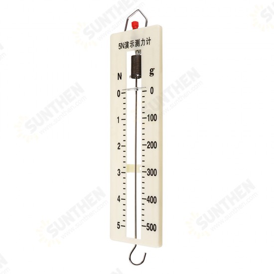 8Pcs Lab Spring Balance Hook Weight Set Force Meter Gauge Dual Scale Spring Dynamometer 1N 2.5N 5N 10N