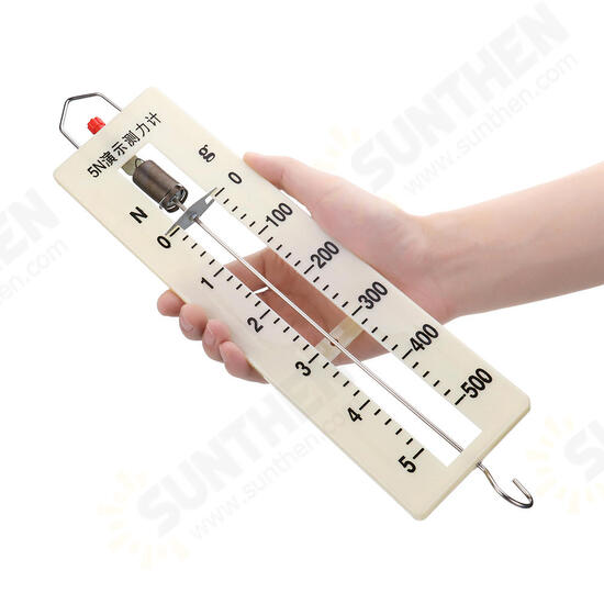 8Pcs Lab Spring Balance Hook Weight Set Force Meter Gauge Dual Scale Spring Dynamometer 1N 2.5N 5N 10N