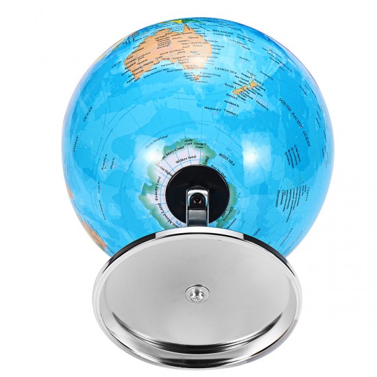 8inch Stand Rotating World Globe Map Kids Toy School Student Educational Gift