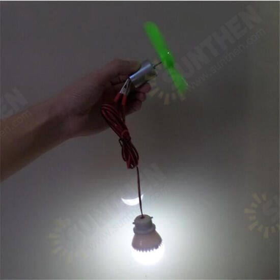 90mm Blade DIY Wind Turbine DC Generator Model Science Experiment Physical Tools Creative Toy