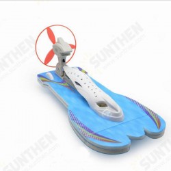 Aerodynamic Speedboat Assembly Model Science Technology Wind Energy Experiment Physical Aerodynamic Speedboat Assembly Model Science Technology Wind Energy Experiment Physical