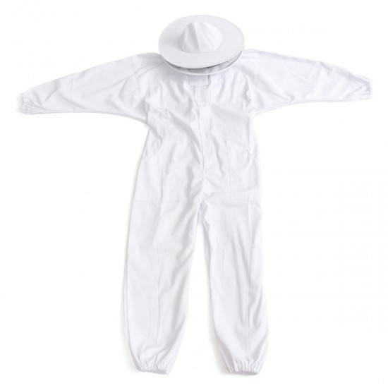 Beekeepers Bee Keeping Cotton Full Protector Suit With Veil Hat Hood Bee Suit XL XXL XXL