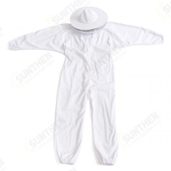 Beekeepers Bee Keeping Cotton Full Protector Suit With Veil Hat Hood Bee Suit XL XXL XXL