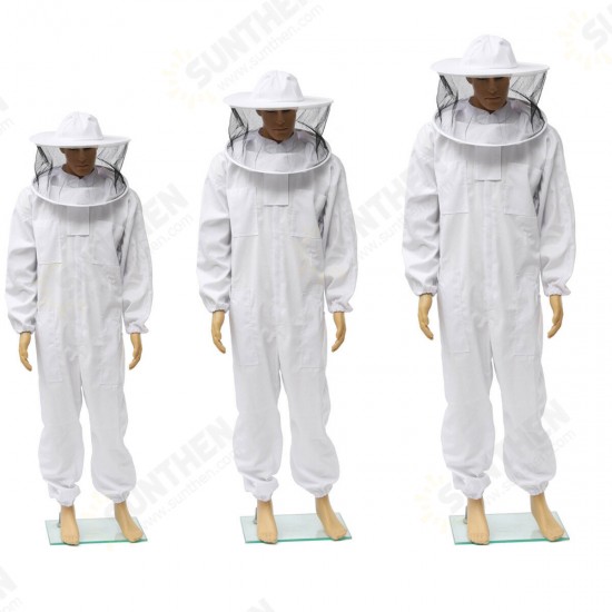 Beekeepers Bee Keeping Cotton Full Protector Suit With Veil Hat Hood Bee Suit XL XXL XXL