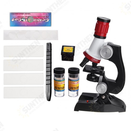 Biological Microscope Monocular Lab Science 100X 400X 1200X Educational Kids Toy