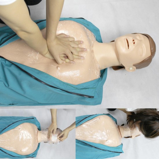 CPR Adult Manikin AED First Aid Training Dummy Training Medical Model Respiration Human