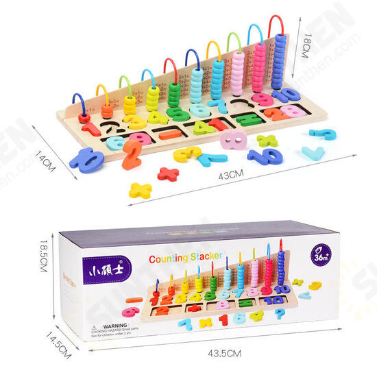 Children's Mathematics Teaching Aid Abacus Computing Frame Blocks Toys