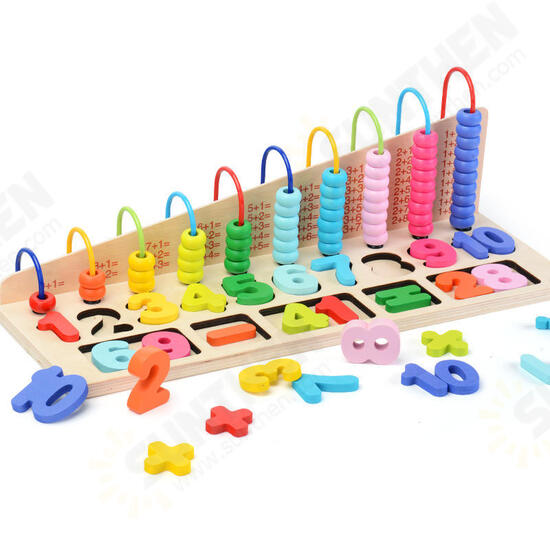 Children's Mathematics Teaching Aid Abacus Computing Frame Blocks Toys