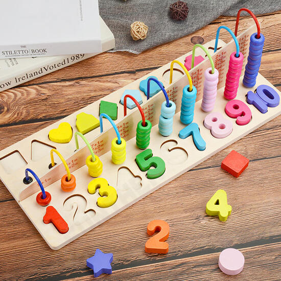 Children's Mathematics Teaching Aid Abacus Computing Frame Blocks Toys