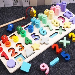 Counting Board Nursery Learning Shape Pairing Montessori Math Toys Wooden Baby Gift Counting Board Nursery Learning Shape Pairing Montessori Math Toys Wooden Baby Gift