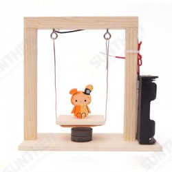 DIY Electromagnetic Swing Handmade Invention Experiment Wood Science Educational Toys For Children DIY Electromagnetic Swing Handmade Invention Experiment Wood Science Educational Toys For Children