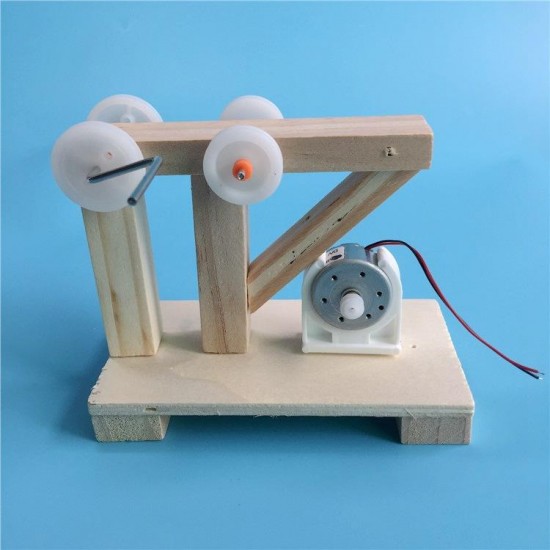 DIY Hand Crank Generator Scientific Education Material Assemble Model Kids Student Classroom Manual