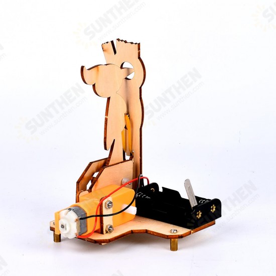 DIY Woodpecker Intelligence Training Model Blocks Toys