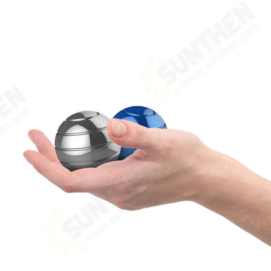 Decompression Gyroscope Rotating Ball Spherical Desk Gyro Optical Illusion Flowing Adults Toy