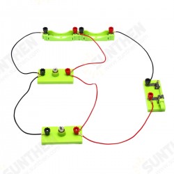 Electric Circuit Kit Bulb Switch Conductive Line Kid School Educational Science Toy DIY Montessori Electric Circuit Kit Bulb Switch Conductive Line Kid School Educational Science Toy DIY Montessori