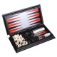 Folding Magnetic Travel Classic Chess Set Checkers Backgammon Set Vacation
