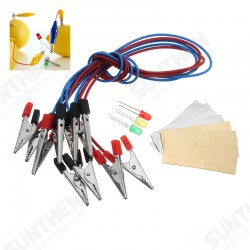 Fruit Battery Light Diode Science Kit Orange Potato Lemon Battery Physics Teaching Experiment Fruit Battery Light Diode Science Kit Orange Potato Lemon Battery Physics Teaching Experiment