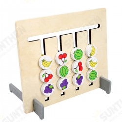 Funny Double-sided Color Fruit Matching Game Children Wooden Montessori Toys Logical Reasoning Training Kids Educational Toy Gift Funny Double-sided Color Fruit Matching Game Children Wooden Montessori Toys Logical Reasoning Training Kids Educational Toy Gift
