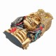 Halloween Skull Ornament Resin Skull Head Skeleton Crafts Statue Desktop Decorations