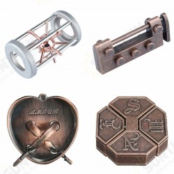 Intelligence Alloy Brain Teaser Lock Educational Toys Kids School Funny Game Intelligence Alloy Brain Teaser Lock Educational Toys Kids School Funny Game