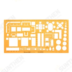 Interior Design House Furnishing Architecture Drawing Template KT Soft Ruler Drafting Stencil Interior Design House Furnishing Architecture Drawing Template KT Soft Ruler Drafting Stencil